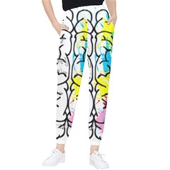 Brain Left Logic Language Science Tapered Pants by Wegoenart