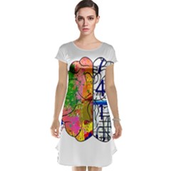 Brain Cerebrum Biology Abstract Cap Sleeve Nightdress by Wegoenart