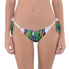 Brain Head Mind Man Silhouette Reversible Bikini Bottom by Wegoenart