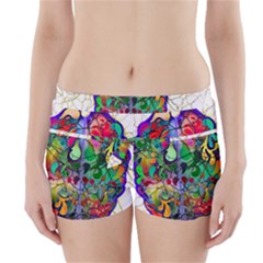 Brain Head Mind Man Silhouette Boyleg Bikini Wrap Bottoms by Wegoenart