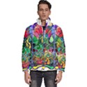 Brain Head Mind Man Silhouette Men s Puffer Bubble Jacket Coat View1