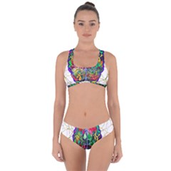 Brain Head Mind Man Silhouette Criss Cross Bikini Set by Wegoenart