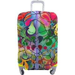 Brain Head Mind Man Silhouette Luggage Cover (large) by Wegoenart