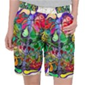 Brain Head Mind Man Silhouette Pocket Shorts View1