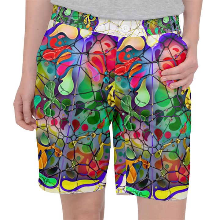 Brain Head Mind Man Silhouette Pocket Shorts