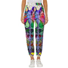 Brain Head Mind Man Silhouette Cropped Drawstring Pants by Wegoenart