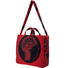 Artificial Intelligence Brain Think Square Shoulder Tote Bag by Wegoenart