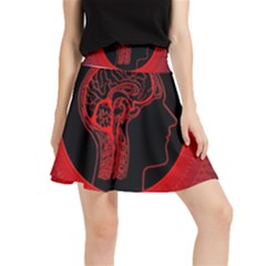 Artificial Intelligence Brain Think Waistband Skirt by Wegoenart