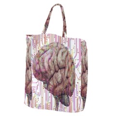 Brain Think Neurons Circuit Giant Grocery Tote by Wegoenart