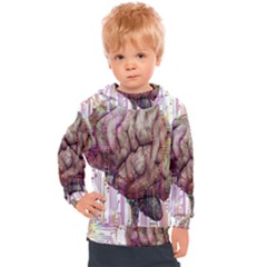 Brain Think Neurons Circuit Kids  Hooded Pullover by Wegoenart