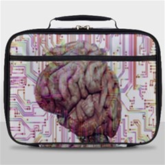 Brain Think Neurons Circuit Full Print Lunch Bag by Wegoenart