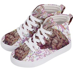 Brain Think Neurons Circuit Kids  Hi-top Skate Sneakers by Wegoenart