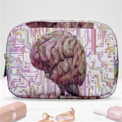 Brain Think Neurons Circuit Make Up Pouch (small) by Wegoenart