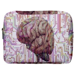 Brain Think Neurons Circuit Make Up Pouch (large) by Wegoenart