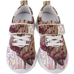 Brain Think Neurons Circuit Kids  Velcro Strap Shoes by Wegoenart