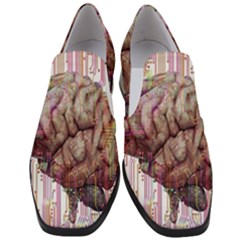 Brain Think Neurons Circuit Women Slip On Heel Loafers by Wegoenart