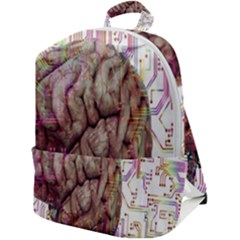 Brain Think Neurons Circuit Zip Up Backpack by Wegoenart