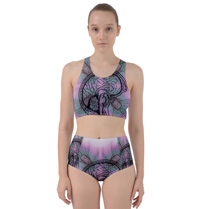 Tourette Syndrome Epilepsy Brain Racer Back Bikini Set