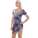 Tourette Syndrome Epilepsy Brain Short Sleeve Asymmetric Mini Dress View1