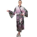 Tourette Syndrome Epilepsy Brain Maxi Velour Kimono View1