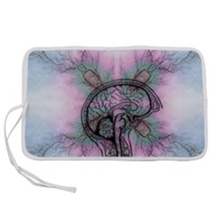 Tourette Syndrome Epilepsy Brain Pen Storage Case (l) by Wegoenart