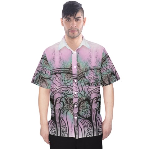 Tourette Syndrome Epilepsy Brain Men s Hawaii Shirt by Wegoenart