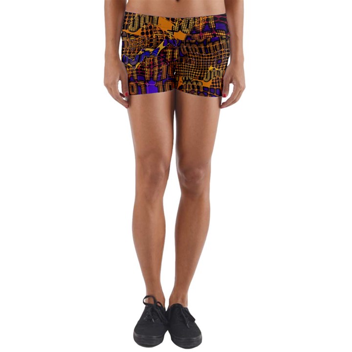 Binary Code Transformation Yoga Shorts