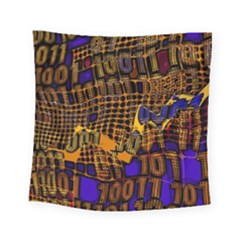 Binary Code Transformation Square Tapestry (small) by Wegoenart