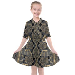 Brain Technology Data Digital Kids  All Frills Chiffon Dress