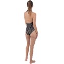 Brain Technology Data Digital Plunge Cut Halter Swimsuit View2