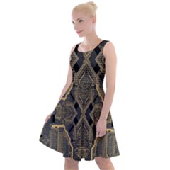 Brain Technology Data Digital Knee Length Skater Dress