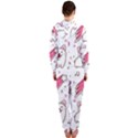 Cute-animals-seamless-pattern-kawaii-doodle-style Hooded Jumpsuit (Ladies) View2