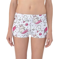 Cute-animals-seamless-pattern-kawaii-doodle-style Boyleg Bikini Bottoms