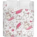 Cute-animals-seamless-pattern-kawaii-doodle-style Duvet Cover Double Side (California King Size) View2