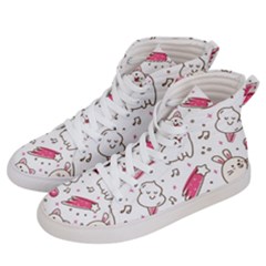 Cute-animals-seamless-pattern-kawaii-doodle-style Men s Hi-top Skate Sneakers