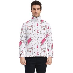 Cute-animals-seamless-pattern-kawaii-doodle-style Men s Bomber Jacket