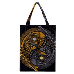 Yin-yang-owl-doodle-ornament-illustration Classic Tote Bag