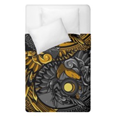 Yin-yang-owl-doodle-ornament-illustration Duvet Cover Double Side (single Size)