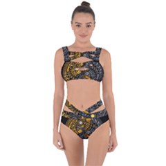 Yin-yang-owl-doodle-ornament-illustration Bandaged Up Bikini Set 