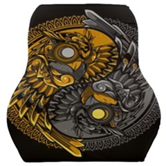 Yin-yang-owl-doodle-ornament-illustration Car Seat Back Cushion 