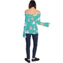 Seamless-pattern-cute-cat-cartoon-with-hand-drawn-style Off Shoulder Long Sleeve Top View2