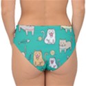 Seamless-pattern-cute-cat-cartoon-with-hand-drawn-style Double Strap Halter Bikini Bottom View2