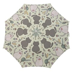 Funny Cartoon Cats Seamless Pattern Straight Umbrellas