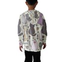 Funny Cartoon Cats Seamless Pattern Kids  Hooded Windbreaker View2