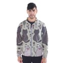 Funny Cartoon Cats Seamless Pattern Men s Windbreaker View1