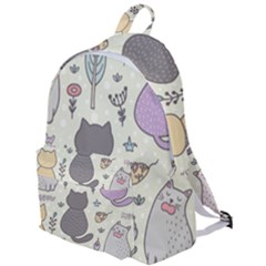 Funny Cartoon Cats Seamless Pattern The Plain Backpack