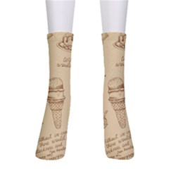 Ice-cream-vintage-pattern Crew Socks