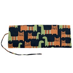 Seamless-pattern-with-cats Roll Up Canvas Pencil Holder (s)