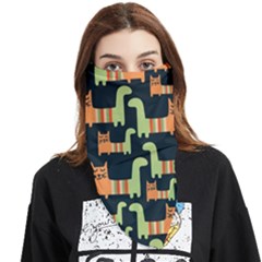 Seamless-pattern-with-cats Face Covering Bandana (triangle)