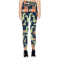 Seamless-pattern-with-cats Pocket Leggings 